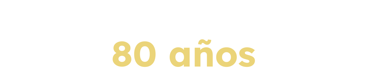 Frase Celebremos juntos 80 años